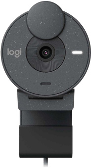 Камера Web Logitech HD Webcam Brio 300 серый 2Mpix (1920x1080) USB Type-C с микрофоном (960-001436) от магазина РЭССИ