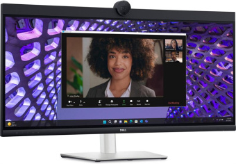 Монитор Dell 34.14" P3424WEB черный IPS LED 21:9 HDMI M/M Cam матовая HAS Piv 1000:1 300cd 178гр/178гр 3440x1440 60Hz DP WQ USB 10.83кг от магазина РЭССИ
