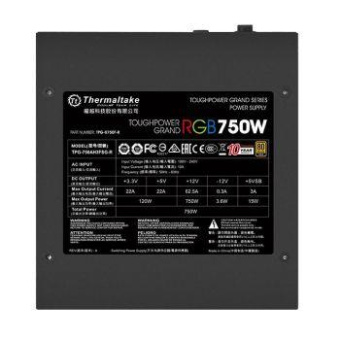 Блок питания Thermaltake ATX 750W Toughpower Grand RGB 80+ gold 24pin APFC 140mm fan color LED 9xSATA Cab Manag RTL от магазина РЭССИ