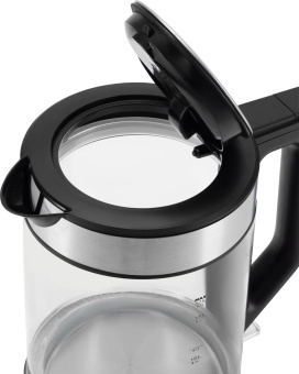 Чайник электрический Hyundai HYK-G3509 1.7л. 2200Вт черный/прозрачный корпус: стекло/пластик от магазина РЭССИ