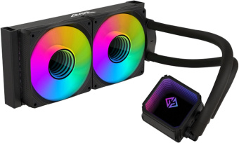 Система водяного охлаждения GMNG GG-LC240ARGB1 ARGB 120x120x25mm Soc-AM5/AM4/1151/1200/2066/1700 черный 4-pin 22-35dB Al+Cu 260W 1200gr Ret (GG-LC240ARGB1-BK) от магазина РЭССИ