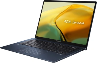 Ноутбук Asus Zenbook 14 UX3402VA-KP696 Core i5 13500H 16Gb SSD512Gb Intel Iris Xe graphics 14" IPS WQXGA (2560x1600) noOS blue WiFi BT Cam Bag (90NB10G1-M014W0) от магазина РЭССИ