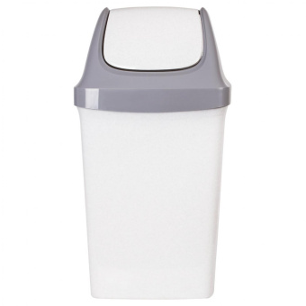 Ведро-контейнер с крышкой для мусора IDEA 50л Свинг 74х40х35 см серое М2464 600160 от магазина РЭССИ