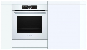 Духовой шкаф Электрический Bosch HBG634BW1 белый от магазина РЭССИ