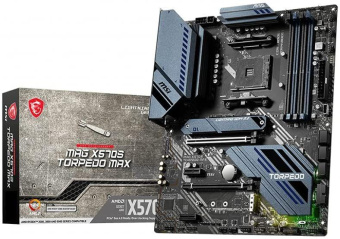 Материнская плата MSI MAG X570S TORPEDO MAX Soc-AM4 AMD X570 4xDDR4 ATX AC`97 8ch(7.1) 1 x 2.5Gigabit + Gigabit Ethernet RAID+HDMI от магазина РЭССИ
