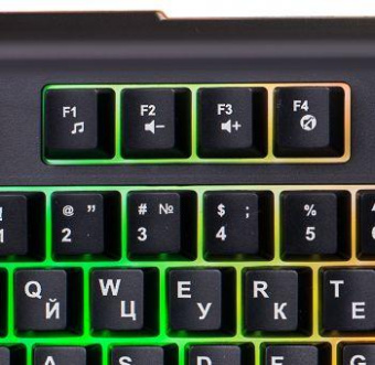 Клавиатура Оклик 710G BLACK DEATH черный/серый USB Multimedia for gamer LED от магазина РЭССИ