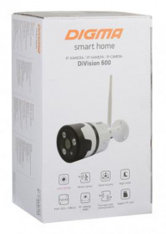 Камера видеонаблюдения IP Digma DiVision 600 3.6-3.6мм цв. корп.:белый/черный (DV600) от магазина РЭССИ
