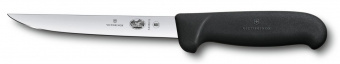Нож кухонный Victorinox Fibrox (5.6103.15) стальной обвалочный лезв.150мм прямая заточка черный от магазина РЭССИ