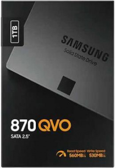 Накопитель SSD Samsung SATA III 1Tb MZ-77Q1T0BW 870 QVO 2.5" от магазина РЭССИ