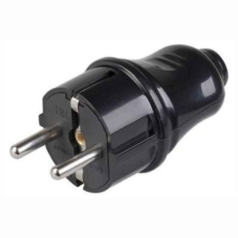 Вилка IEK ВПп10-02-Ст (EVP10-16-01-K02) разборная прямая с заземляющим контактом от магазина РЭССИ