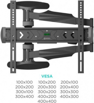 Кронштейн для телевизора Onkron NP47 черный 40"-75" макс.35кг настенный поворот и наклон от магазина РЭССИ