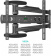 Картинка Кронштейн для телевизора Onkron NP47 черный 40"-75" макс.35кг настенный поворот и наклон от магазина РЭССИ Кронштейн для телевизора Onkron NP47 черный 40"-75" макс.35кг настенный поворот и наклон от магазина РЭССИ