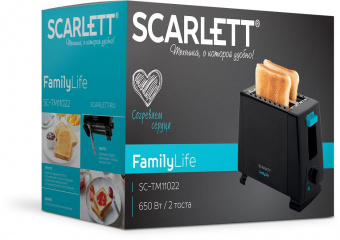Тостер Scarlett SC-TM11022 650Вт черный от магазина РЭССИ