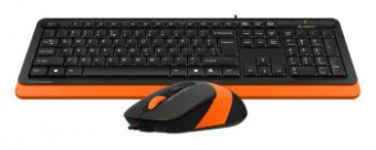 Клавиатура + мышь A4Tech Fstyler F1010 клав:черный/оранжевый мышь:черный/оранжевый USB Multimedia от магазина РЭССИ