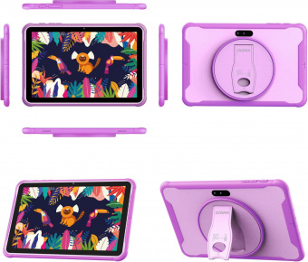 Планшет Digma Kids 1247C T310 (1.8) 4C RAM4Gb ROM64Gb 10.1" IPS 1280x800 3G 4G Android 12 фиолетовый 2Mpix 2Mpix BT GPS WiFi Touch microSD 128Gb 5000mAh от магазина РЭССИ