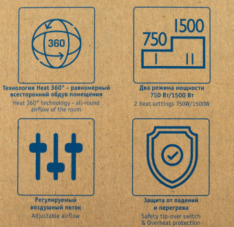 Тепловентилятор Scarlett SC-FH1.513MC 1500Вт белый от магазина РЭССИ