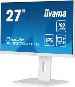 Монитор Iiyama 27" ProLite XUB2792HSU-W6 белый IPS LED 0.4ms 16:9 HDMI M/M матовая HAS Piv 1300:1 250cd 178гр/178гр 1920x1080 100Hz DP FHD USB 5.7кг от магазина РЭССИ