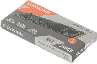 Накопитель SSD SunWind PCIe 3.0 x4 256GB SWSSD256GN3T NV3 M.2 2280 от магазина РЭССИ