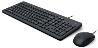 Клавиатура + мышь HP 150 wired клав:черный мышь:черный USB (240J7AA) от магазина РЭССИ