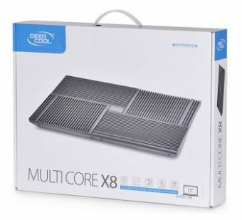 Подставка для ноутбука Deepcool MULTI CORE X8 (MULTICOREX8) 17"381x268x29мм 23дБ 2xUSB 4x 1290г от магазина РЭССИ