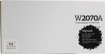 Картридж T2 (W2070A) для HP Color Laser 150a 150nw MFP 178nw MFP 179fnw (1000 стр.) черный с чипом TC-HW2070A от магазина РЭССИ