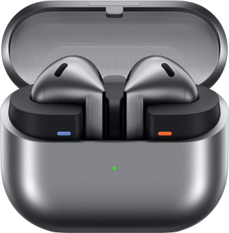 Гарнитура вкладыши Samsung Galaxy Buds 3 серебристый беспроводные bluetooth в ушной раковине (SM-R530NZAACIS) от магазина РЭССИ