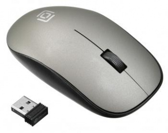 Мышь Оклик 515MW черный/серый оптическая (1000dpi) беспроводная USB для ноутбука (3but) от магазина РЭССИ