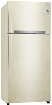 Холодильник LG GN-H702HEHL 2-хкамерн. бежевый глянц. линейный инверторный от магазина РЭССИ