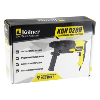Перфоратор Kolner KRH 520 Н патрон:SDS-plus уд.:1.5Дж 520Вт от магазина РЭССИ
