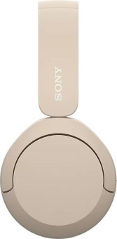 Наушники накладные Sony WH-CH520 бежевый беспроводные bluetooth оголовье (WH-CH520/C) от магазина РЭССИ