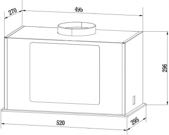 Вытяжка встраиваемая Weissgauff Aura 850 черный управление: кнопочное (1 мотор) от магазина РЭССИ