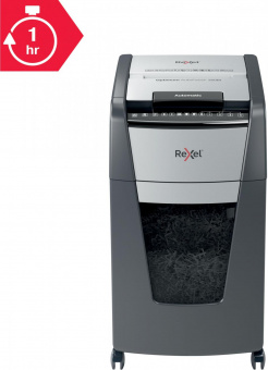 Шредер Rexel Optimum AutoFeed 300M черный с автоподачей (секр.P-5) фрагменты 300лист. 60лтр. скрепки скобы пл.карты от магазина РЭССИ