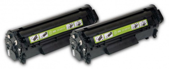 Картридж лазерный Cactus CS-Q2612AD черный x2упак. (2000стр.) для HP 1010/1012/1015/1018/1020/1022/3015/3020 от магазина РЭССИ