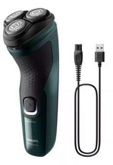 Бритва роторная Philips X3002/00 реж.эл.:3 питан.:аккум. зеленый от магазина РЭССИ
