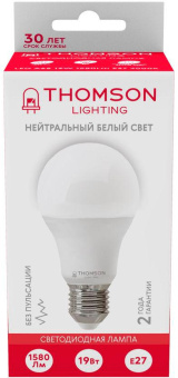 Лампа светодиодная Thomson TH-B2348 19Вт цок.:E27 груша 220B 4000K св.свеч.бел.нейт. A (упак.:1шт) от магазина РЭССИ