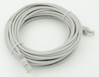 Патч-корд cat5E molded 10м серый RJ-45 (m)-RJ-45 (m) от магазина РЭССИ