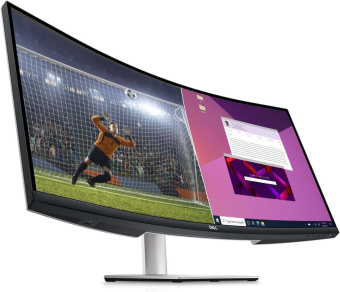 Монитор Dell 34" S3423DWC серебристый/черный VA LED 5ms 21:9 HDMI M/M матовая HAS 300cd 178гр/178гр 3440x1440 100Hz FreeSync DP WQ USB 10.38кг от магазина РЭССИ