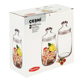 Банка с крышкой Pasabahce PSB 1100 мл 2 шт. ЧЕШНИ (г. Бор) 97425 от магазина РЭССИ