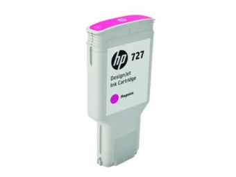 Картридж струйный HP 727 F9J77A пурпурный (300мл) для HP DJ T1500/T1530/T2500/T2530/T920/T930 от магазина РЭССИ