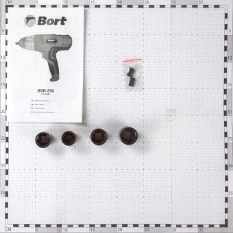 Гайковерт Bort BSR-550 550Вт патрон:квад.1/2" (кейс в комплекте) (93723880) от магазина РЭССИ
