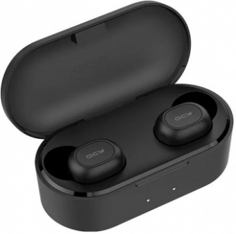 Гарнитура вкладыши QCY T2S черный беспроводные bluetooth в ушной раковине от магазина РЭССИ