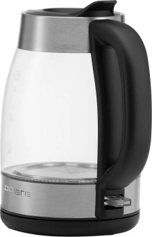 Чайник электрический Polaris PWK 1817CGL 1.8л. 2200Вт нержавеющая сталь/черный корпус: стекло/металл от магазина РЭССИ
