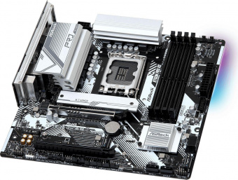 Материнская плата Asrock B760M PRO RS Soc-1700 Intel B760 4xDDR5 mATX AC`97 8ch(7.1) 2.5Gg RAID+HDMI+DP от магазина РЭССИ