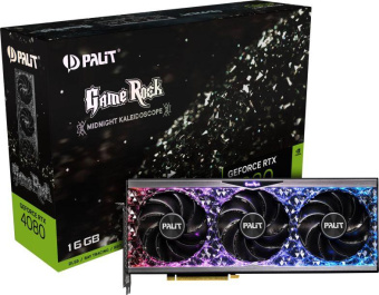 Видеокарта Palit PCI-E 4.0 PA-RTX4080 GAMEROCK NVIDIA GeForce RTX 4080 16384Mb 256 GDDR6X 2205/22400 HDMIx1 DPx3 HDCP Ret от магазина РЭССИ