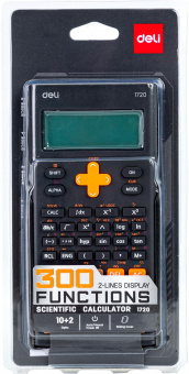 Калькулятор научный Deli E1720-black черный 10+2-разр. от магазина РЭССИ