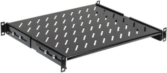 Полка стационарная ITK FS05-600PI-R 1U нагр.:100кг. 19" 600мм черный (упак.:1шт) от магазина РЭССИ