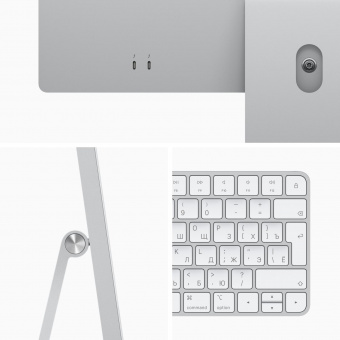 Моноблок Apple iMac A2438 24" 4.5K M1 8 core (3.2) 8Gb SSD256Gb 7 core GPU macOS WiFi BT клавиатура мышь Cam серебристый 4480x2520 от магазина РЭССИ