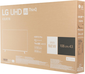 Телевизор LED LG 43" 43UR78006LK.ARUG черный 4K Ultra HD 50Hz DVB-T DVB-T2 DVB-C DVB-S DVB-S2 USB WiFi Smart TV от магазина РЭССИ