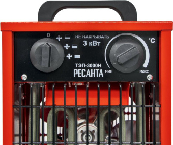 Тепловая пушка электрическая Ресанта ТЭП-3000Н 3000Вт красный от магазина РЭССИ