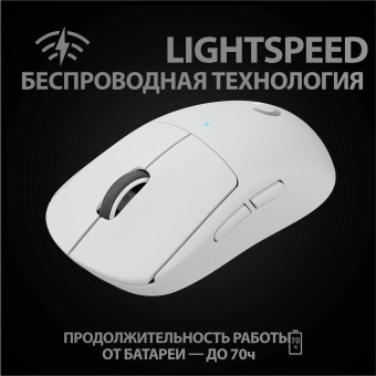 Мышь Logitech G Pro X Superlight белый оптическая 25600dpi беспров. USB 5but (910-005942) от магазина РЭССИ